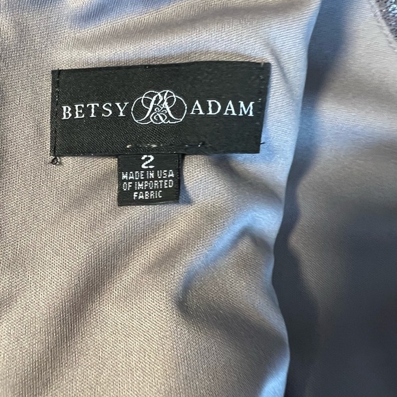 Betsy & Adam floor length fitted sequin formal dress size 2 Holiday Dress - Picture 9 of 9